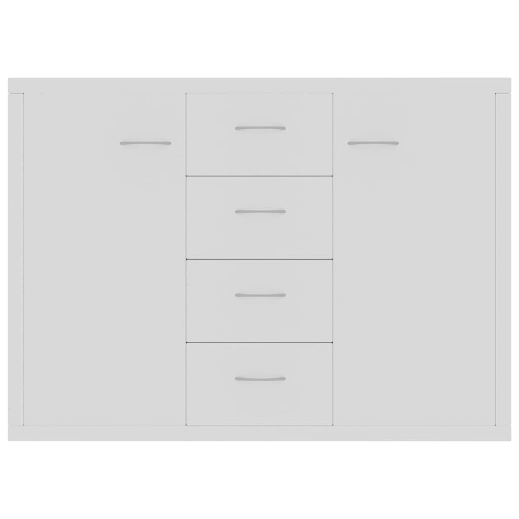Credenza Bianca 88x30x65 cm in Legno Multistrato