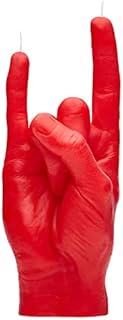 CandleHand Hand Gesture Candle Middle Finger - Big Real Hand Size 22 x 9 x 8 cm - Unusual Birthday, Office, Housewarming Gift (Yellow)