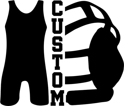 Personalized Wrestling Iron-On Patches by SEC Apparel