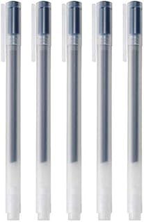 MUJI Gel Ink Ballpoint Pens 0.38mm Blue-black 5pcs