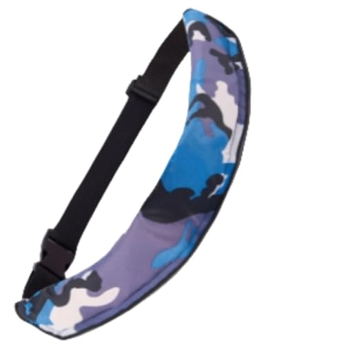 Apaeoflライフジャケット 救命胴衣 手動膨張式 ベルトタイプ 取得済 フリーサイズ 反射テープ付き ホイッスル付き 釣り 災害用 水泳 緊急用 (ブルー迷彩)