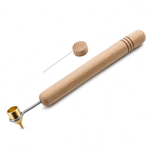 BestPysanky 0.3 mm Fine Brass Tip Wooden Handle Kistka (Hot Wax Pen)