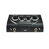 PFDTS Draagbare Dual Mic-input Audio Sound Mixer for versterker & microfoon Mixer Black