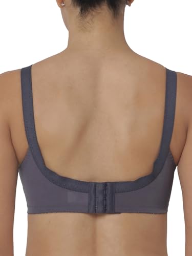 Image of Triumph International Doreen Bra For Women Non Wired Non Padded Wireless Bra Full Coverage Raschel Lace Lingerie Classic High Center Bridge Support Wide Straps Big Cup Bra for Larger Busts Pack Of 1