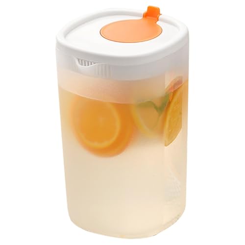 Jarra para bebidas, gran escala de medición resistente al calor, jarra de agua filtrada para nevera, para el hogar, cocina, nevera, encimera, restaurante, bebidas frías y calientes, café, zumo de