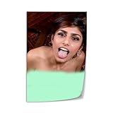 VYIZUNI Mia Khalifa Actress Sexy Body Portrait Poster 9 Canvas Art Wall Printing Office Bedroom Aesthetic Gift 12x18inch(30x45cm) Unframe-style