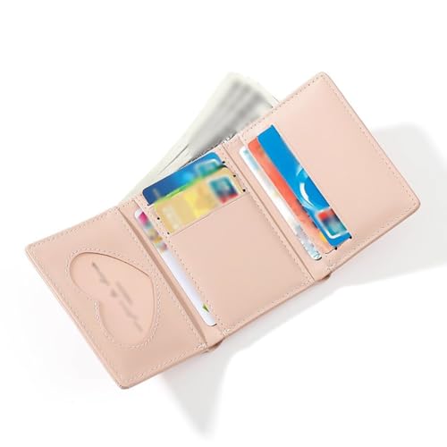 PU Leather Flower Wallet Tri Folded Wallet Card Holder Wallets Elegant Cash Pocket Cute Coin Purse Credit Card Purse with ID Window Blue3