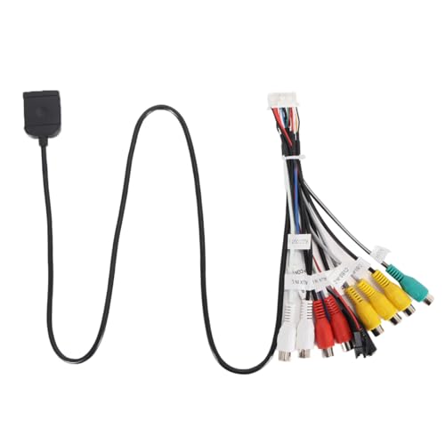 Hoite 1 x Cable de radio para coche Android de 20 pines con adaptador de ranura para tarjeta SIM, apto para la mayoría de dispositivos de navegación GPS multimedia.