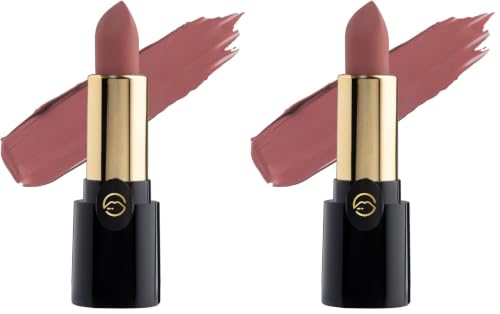 Image of MARS Plush Velvet Creamy Matte Lipstick for women | Smooth Glide | One Swipe Pigmentation | Non-Drying and Creamy Formula | Rich and Vibrant Color | 3.2 gm | (09-Pretty in Pink) (Pack of 2)