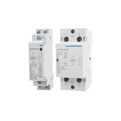 Contacteur AC domestique silencieux NCH8 coupure 40A rail DIN