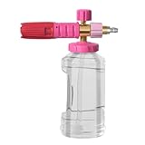 1/4Inch Quick Connector Soap Dispenser Snow Foam Lances for Car Wash Adjustable Soap Cannons Wide Mouth Foam Cannons Thick Snow Foam Cannons