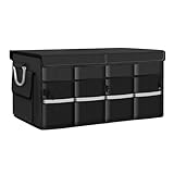 ✅ Conception bien pensée : organisateur de coffre de voiture pour VW ID.7 GTX Tourer,Le couvercle amovible et entièrement fermé protège efficacement le contenu de la poussière et de la pluie, tout en offrant une excellente intimité.