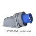 1pc IP67 Surface Mount Concealed Industrial Socket Connector 3 Pole 4 5 63A/125A Waterproof Aviation Plug(3p 63a Wall Plug)