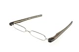 Color: gris oscuro Gafas de Lectura Podreader de Edison&King – Las Patillas con Mecanismo Plegable Forman un Estuche (Gris Oscuro, 3,00 dioptrias)