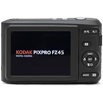 Kodak FZ45BK PIXPRO FZ45 16MP Digital Camera, Black Bundle with Lexar 32GB High-Performance 800x UHS-I SDHC Memory Card + Deco Photo Point and Shoot Field Bag Camera Case