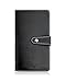 GAUENEEN Credit Card Holder, Leather Business Card Organizer with 96 Card Slots, Professional Card Book Case for Cards and Important Documents to Prevent Loss or Damage (Black)