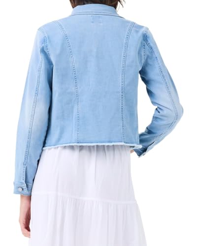 NIC+ZOE Women's Fringe Detail Denim Jacket2