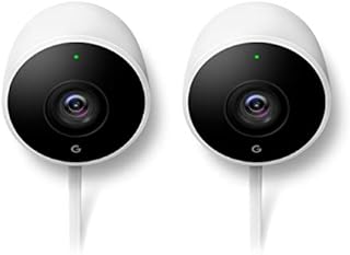 Google Nest Cam Outdoor 2-Pack - 1st Generation - Weatherproof Outdoor Camera - Surveillance Camera with Night Vision - Control with Your Phone
