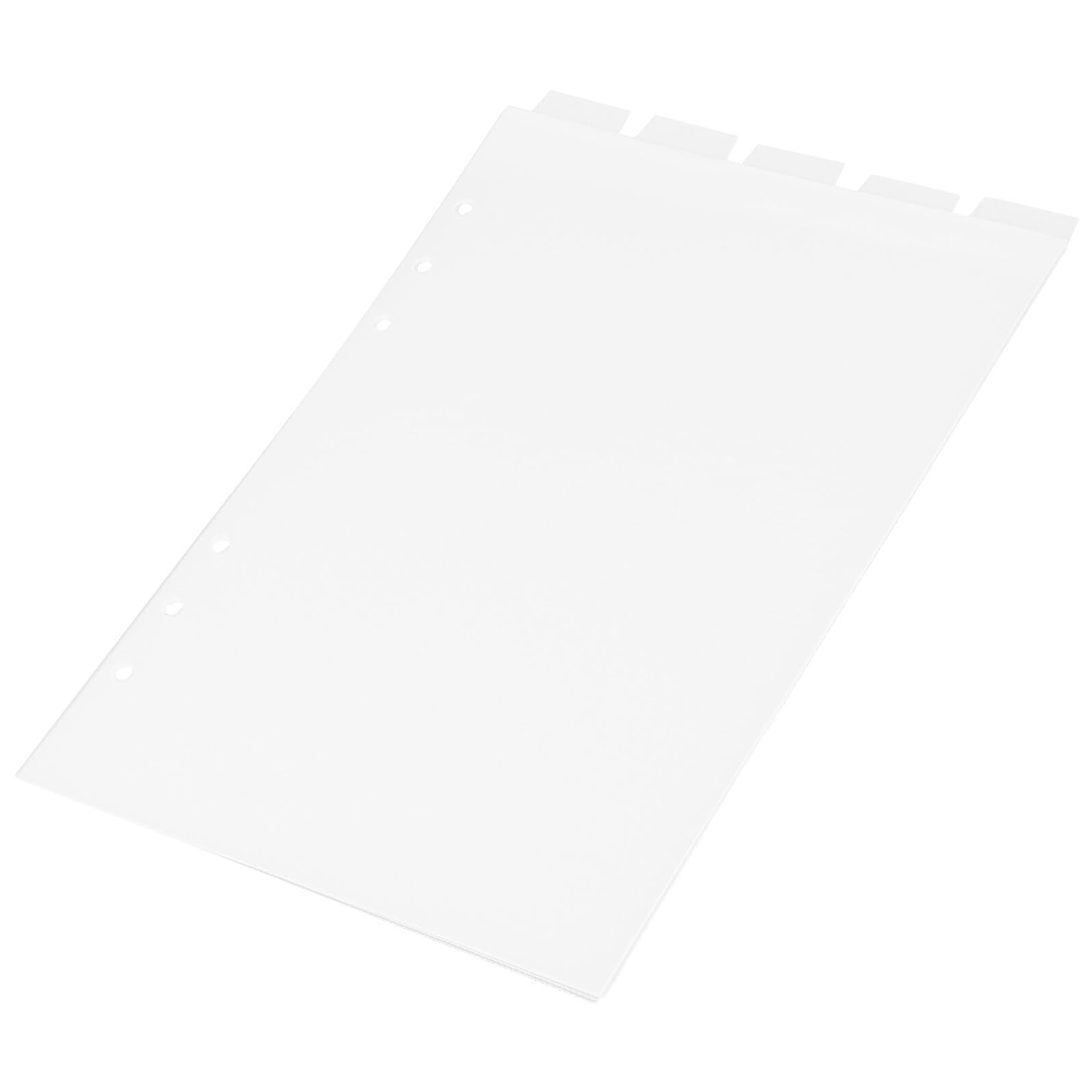 Mipcase Divisori Per Indice in Pvc Trasparente Linguette Staccabili Per Quaderni e Planner Uso Ufficio e Scuola