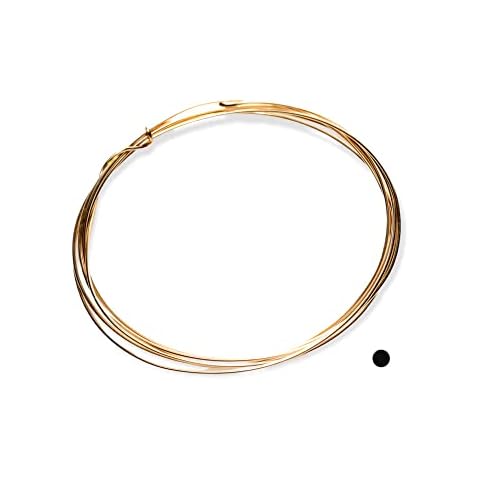 22 Gauge, 14K Solid Yellow Gold Wire Soft Round Made in USA - 1FT by CRAFT WIRE Cover