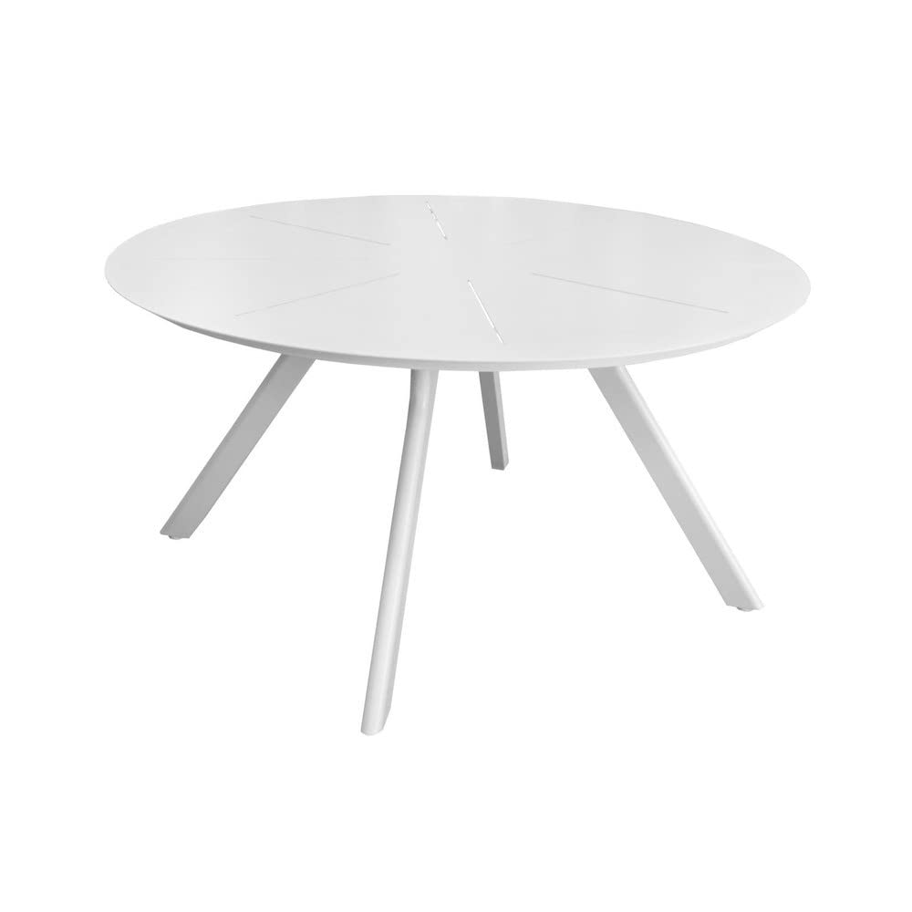 MOBCP040BXNW Tavolino Rotondo Bianco Opaco 40 Cm – Tavolo Da Esterno E Interno In Polietilene, Resistente Ai Raggi UV E Alle Intemperie, Per Giardino E Terrazzo - 3
