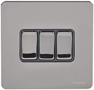 Schneider Electric - Ultimate screwless flat plate (USFP) Bespoke Ultra slim profile with a 1.5mm plate thickness - Wiring Devices Dark Bronze - GGBGU1432BDBP