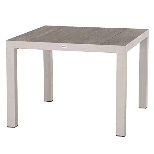 Preisvergleich Produktbild Siena Garden Silva Dining Tisch, weißgrau