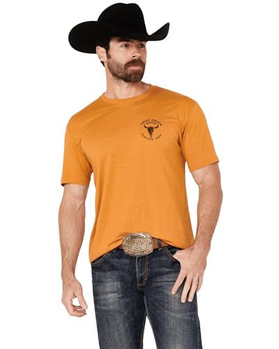 Ariat Men's Graphic Tees, Buckhorn Heather/Bison Skull