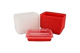 Meal Prep Containers 16oz - 25 Pack- Red