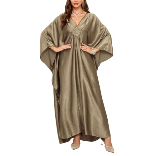 Robe de plage maxi avec manches dolman amples et legeres