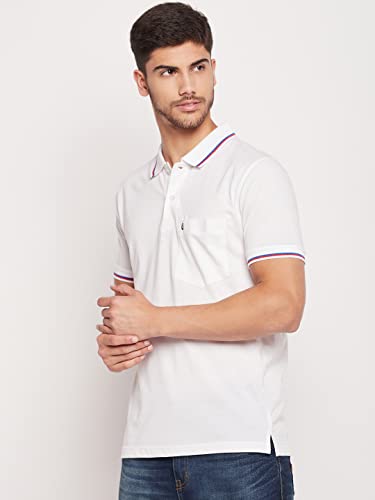 Image of UNIBERRY Men's Cotton Half Sleeves Solid Polo Neck T-shirt-MT4-BG 4XL