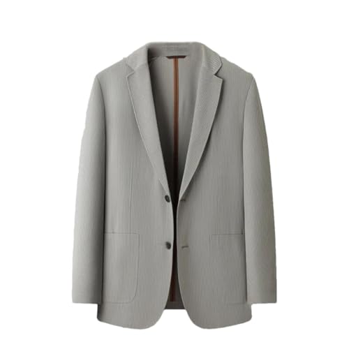 Disimlarl Men's Business Casual Suit Jacket Solid Color Thin Suit Coat Notched Collar Formal Outwear