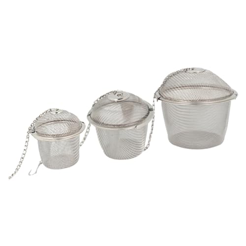 OHPHCALL Tea Kettle Infuser Set 3pcs Fine Mesh Filter Ball Strainer Stainless Steel Tea Infuser Easy to Use