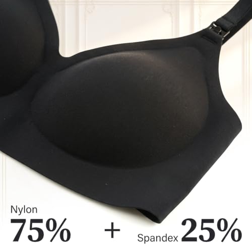 Image of SANNIDHI Low Back Bra for Women Wirefree Seamless Backless V Neck Bra with Padded Removeable