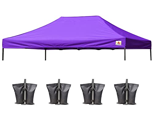 Image of ABCCANOPY Replacement Canopy Top for Pop Up Canopy Tent 10x15 Purple