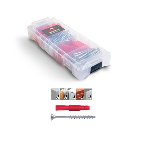 TOX L-BOXX Micro Allround Tri 6/8 + S en boîte de tri empilable et encliquetable, avec chevilles universelles TRI 6/36 et 8/51 + vis adaptées, 140 pièces, 094901802