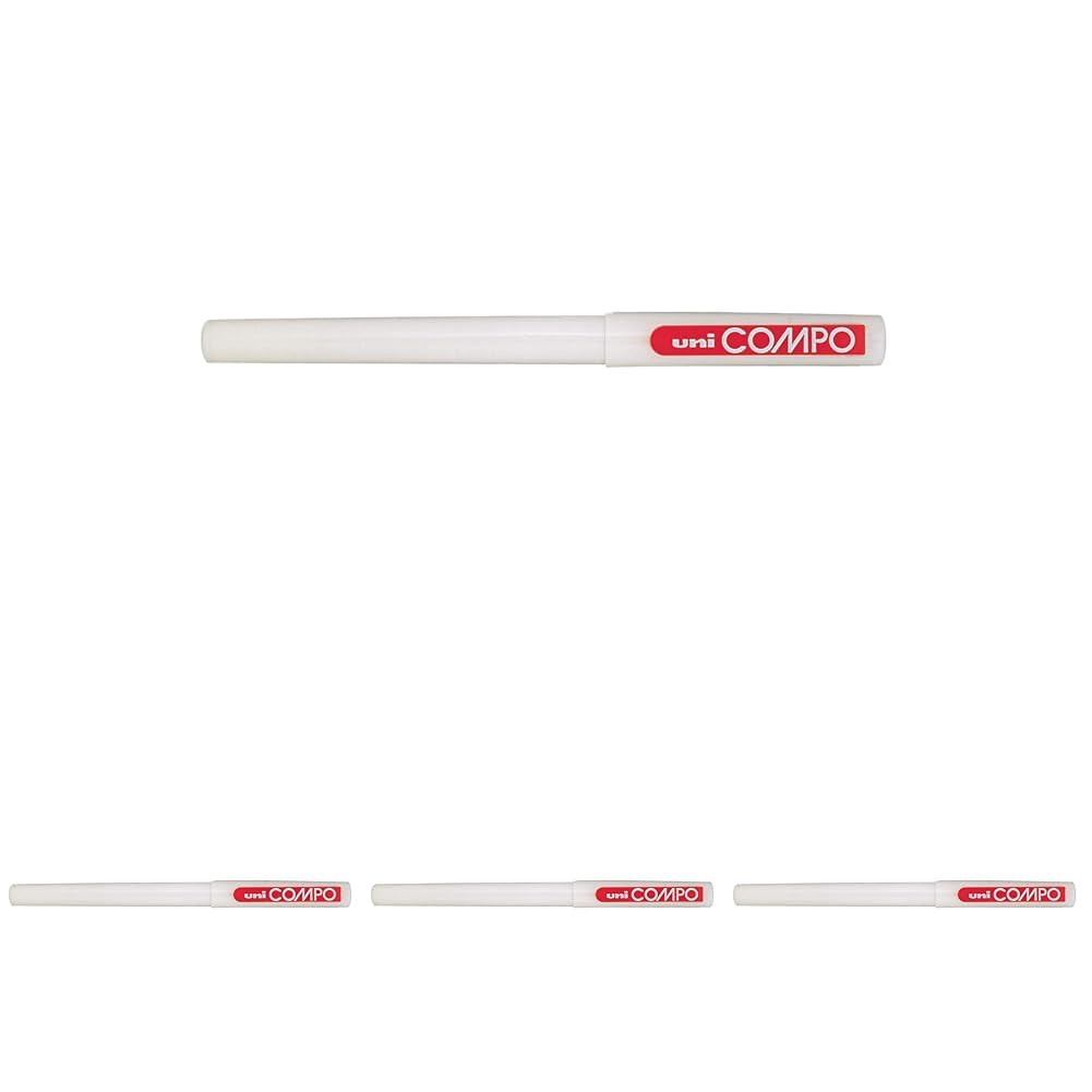 Uni Compo 0.3 mm Tip Ultra Fine Pen 4-Pieces, Red