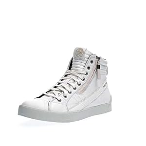 diesel D-VELOWS D-STRING PLUS スニーカー39 Diesel D-Velows D-String Plus Mens White Leather Lifestyle