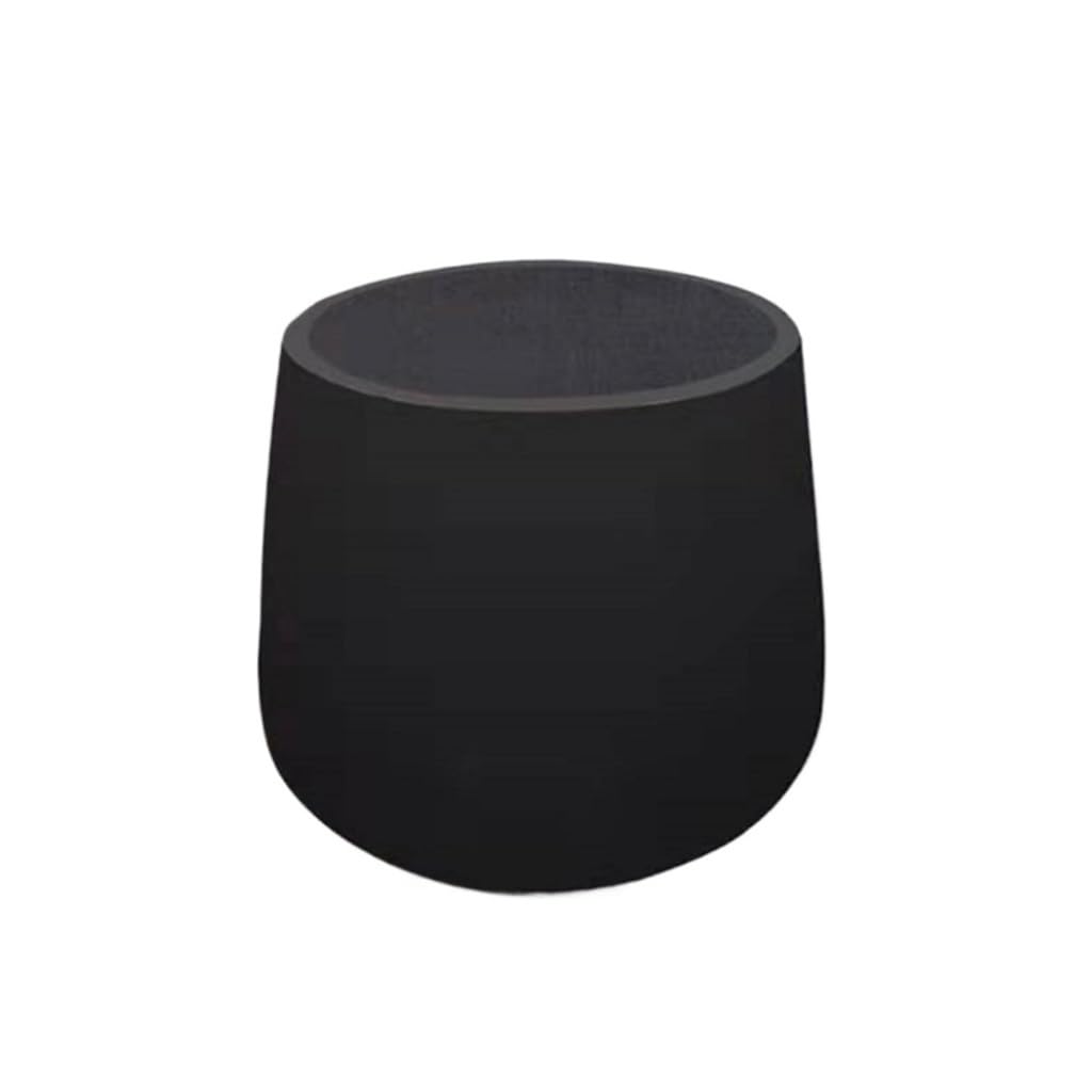 GELASIGE Flower Pots Flower Pot Balcony Living Room Floor Bonsai Container Round Cement Flower Pot Outdoor Flower Pots(C)