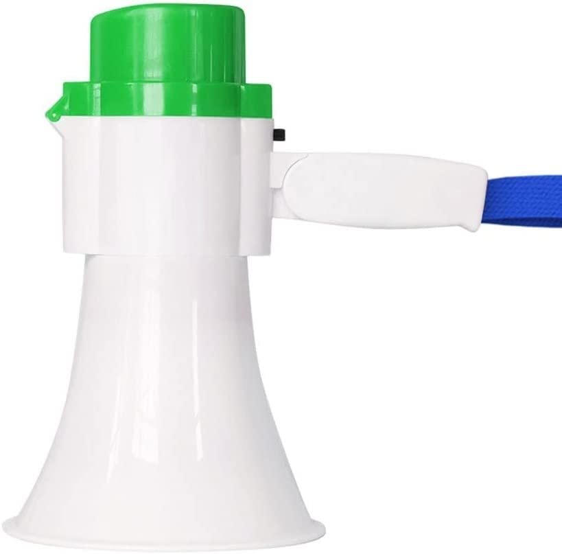 Mini mégaphone portable 10 W, amplificateur de voix portable, léger, haut- parleur avec contrôle du volume et sangle pour exercices de sécurité, entraîneur et arbitre, mégaphones Bullhorn