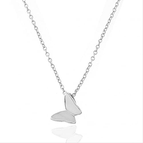Collier pour femmes avec pendentif papillon en argent, bijou élégant