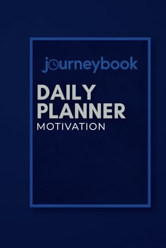 JourneyBook Daily Planner Motivation: Premium Hardcover Journal for Productivity, Self-Care & Motivation - Blue Edition image 2