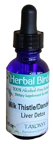 Taxonyx Science Inc Milk Thistle/Dandelion for Birds - Herbal Bird