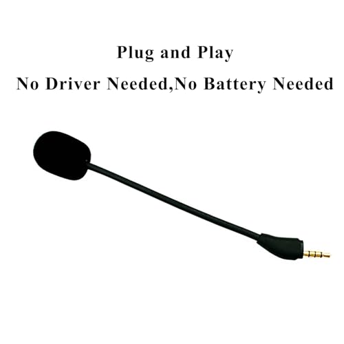 Image of Replacement Game Mic Microphone for Wired Kingston HyperX Cloud III Gaming Headset, Detachable Mic Boom for PC PS5 PS4 Xbox Series X /S