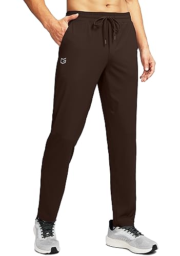 G Gradual Mens Sweatpants Zipper Pockets Tapered Track Athletic Slim Fit Pants for Running, Exercise, Workout
