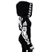 tuduoms Black Punk Gothic Hoodie Women Long Sleeve Zip Up Hoodie Moon Jacket Top Long Sweatshirts Plus Size Y2k Goth Clothing