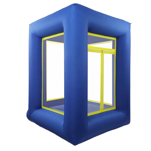 Dsmsseym Blue Inflatable Money Machine Booth, Oxford Cloth...