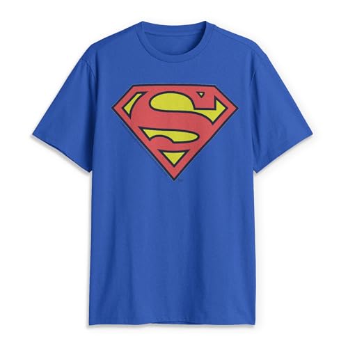 DC Comics Herr Superman klassisk logotyp T-shirt, Kunglig, XXL