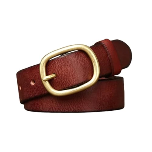 Ceinture fine vintage en cuir de vache véritable 2.8 cm sangle faite main