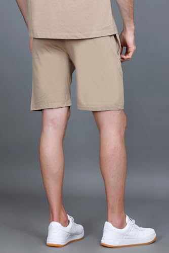 Image of GODFREY Cotton Half Trackpant with Zipper Pocket Shorts for Men | Outdoor Light Weight Sports